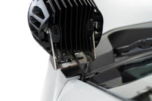 Ford Super Duty F350 Ditch Light Brackets - Driver/Passenger Side Pair - Addictive Desert Designs - Hammer Black - `23-`27 Ford Super Duty F350 Ditch Light Brackets - Driver/Passenger Side Pair - Addictive Desert Designs - Hammer Black - `23-`27